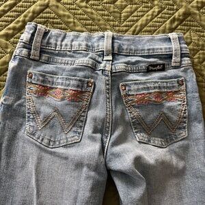 Wrangler Kids Light Blue Jeans with Embroidered Back Pockets